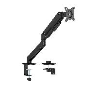 AISENS Soporte de Mesa Eco Contrapeso Giratorio e Inclinable para Monitor TV 9KG 3 Pivotes 1 Brazo de 17 32 Negro