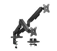 AISENS Soporte de Mesa Eco Contrapeso Giratorio e Inclinable para Monitor TV 9KG 3 Pivotes 2 Brazos de 17 32 Negro