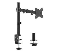 AISENS Soporte de mesa eco giratorio e inclinable para monitor TV 10kg 3 Pivotes 1 Brazos de 17 32 Negro