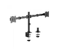 Soporte de Mesa para 2 Monitores Aisens DT35TSR-359/ Giratorio/ Inclinable/ hasta 20kg