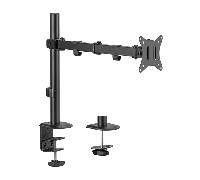 AISENS - DT32TSR-147 - Soporte de Mesa Eco Giratorio E Inclinable para Monitor/TV 9Kg (3 Pivotes, 1 Brazo) de 17-32, Negro
