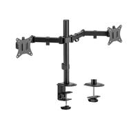 AISENS - DT32TSR-149 - Soporte de Mesa Eco Giratorio E Inclinable para Monitor/TV 9Kg (3 Pivotes, 2 Brazos) de 17-32, Negro