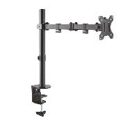 aisens-soporte de mesa eco giratorio e inclinable para monitortv (3 pivotes 1 brazo) de 13-32 negro