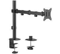 AISENS - DT32TSR-147 - Soporte de Mesa Eco Giratorio E Inclinable para Monitor/TV 9Kg (3 Pivotes, 1 Brazo) de 17-32, Negro