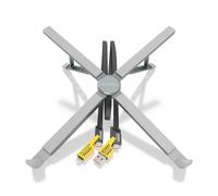 AISENS - Soporte de Sobremesa Ajustable Para Portail / Tablet Con USB-C Docking 4 en 1, Gris