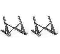 AISENS - Soporte De Sobremesa Ajustable para Portatil/Tablet. Gris (Paquete de 2)