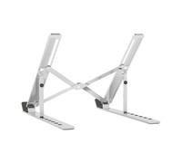 Soporte de Mesa Ajustable para Computadora y Tablet (Plata) - AISENS