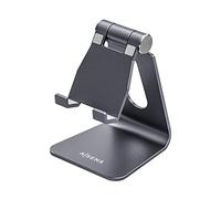 AISENS - Soporte De Sobremesa Tamaño M Ajustable (1 Pivote) Para Movil / Tablet, Gris