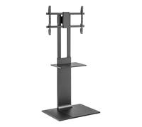 AISENS Soporte de Suelo con Bandeja DVD para Monitor/TV 50kg de 37-86, Negro