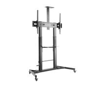 Soporte de Pie Inclinable con Ruedas y Manivela Aisens FT100TE-171 para tv 60-100'/ hasta 100kg