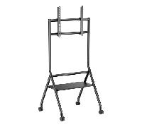 AISENS Soporte de suelo eco con rueda 1 bandeja para pantalla interactiva TV 80kg de 37 86 Negro