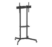 AISENS Soporte De Suelo Eco Con Rueda Bandeja Para DVD Para Monitor TV 45kg De 37 70 Negro FT70TE-333