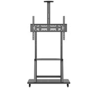 Aisens soporte de suelo eco con rueda, bandeja para dvd y soporte de c