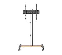 AISENS - FT55TE-213 - Soporte De Suelo Eco con Rueda para Monitor/TV 35Kg De 32-55, Negro