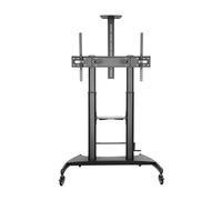 Soporte de Pie Inclinable con Ruedas y Manivela Aisens FT100TE-123 para TV 60-100'/ hasta 100kg