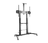 Soporte de Pie Inclinable con Ruedas y Manivela Aisens FT100TE-171 para TV 60-100"/ hasta 100kg