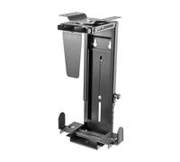 AISENS Soporte Giratorio Antirrobo y Altura Personalizable para CPU para Montaje por Debajo de Escritorio o a La Pared Negro