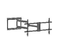 Aisens Soporte de pared WT80TSLE-419 para TV 43-80" inclinable, giratorio y nivelable 50 kg Negro