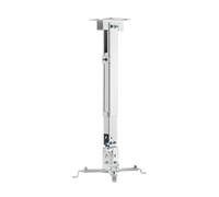 AISENS - Soporte Universal Inclinable y Extensible de Techo / Pared para Proyector | Extensión Ajustable a 56cm | Sistema de Pasables | Carga Máxima: 20kg - Color: Blanco o Negro