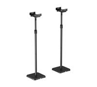 AISENS - SPK09U-429 - Soporte Universal DE Suelo Giratorio E INCLINABLE para Altavoces, Negro