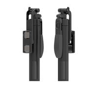 AISENS - SS01ST-299 - Palo Tripode para Selfie con Mando A Distancia Bluetooth 3 en 1, Negro