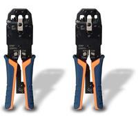 Aisens Tenaza Metálica De Crimpar Rj10/Rj11/Rj12/Rj45 De Carraca (Paquete de 2)