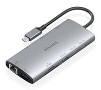 Aisens usb-c dock 10 en 1, usb-c a 1xhdmi, 1xdisplayport, 1xrj45, 1xus