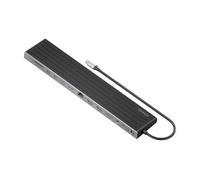 AISENS - USB-C Dock 13 EN 1, USB-C A 2xHDMI, 1xDISPLAYPORT, 1xRJ45, 3xUSB-A, 2xUSB-C, 1xUSB-C PD, 1xSD, 1xMICRO SD, 1xAUDIO, 1xRANURA Kensington, 30CM