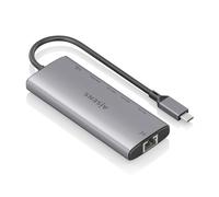 AISENS - USB-C Dock 6 en 1, USB-C a 1xHDMI, 1xRJ45, 1xUSB-A 10G, 2xUSB-C 10G, 1xUSB-C PD, Gris, 20cm