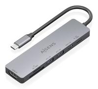 Aisens usb-c dock 7 en 1, usb-c a 1xhdmi, 2xusb-a, 1xusb-c, 1xusb-c pd
