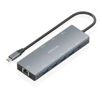 Aisens usb-c dock 9 en 1, usb-c a 1xhdmi, 1xdisplayport, 1xrj45, 4xusb
