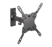 AISENS WT42TSLE-009 - Soporte inclinable y giratorio de pared para monitor/TV/LED de 13" a 42", distancia a la pared 60mm hasta 190mm, inclinación hasta -12º, Negro