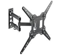 AISENS - WT55TSE-153 - Soporte Eco Giratorio, Inclinable para Monitor/TV 30Kg (3 Pivotes) de 23-55, Negro
