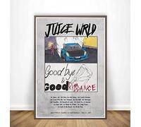 Aishangjia Juice Wrld Goodbye & Good Riddance Portada del álbum Póster Pintura Arte Lienzo de Pared Cuadros para la Sala de Estar Decoración del hogar 50x70 cm H-205