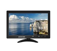 AISHICHEN Mini Monitor 10,1 Pulgadas,1280 x 800 Pantalla Raspberry Pi, Pantalla IPS con HDMI USB VGA AV BNC - Monitor portátil para Oficina/Negocio/Ordenador, Cajas de TV, DVR, Dispositivos de Juegos