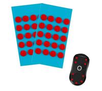 Aisikoo - Juego de 40 almohadillas de ratón para Wallhack Pro, Superglide Performance sobre alfombrilla de ratón de cristal, almohadillas finas de 0,6 mm para un control máximo y un deslizamiento sin