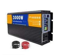 AISINILALAO 12V 24V 48V 60V 72V Puro Sinus Wave Inverter para RV, camión, Fuera de la Red Solar Car Power Inverter 12-72V V a 230V Convertidor con Pantalla led/Salidas de CA (3000W),24V