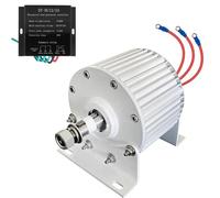 AISINILALAO 12v, Generador de imán Permanente pequeño de Baja RPM 600R/Min 20000W 220V Alternador de CA para Bricolaje de tu Propia turbina eólica Horizontal