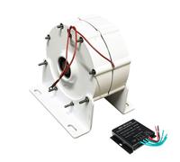 AISINILALAO 12v, Generador de Imán Permanente Sin Engranajes de 10000W, 12V 24V 48V 220V, Alternador Permanente Trifásico de Baja Velocidad para Hogares, para Turbinas Eólicas y Turbinas (6.5KG)