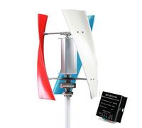 AISINILALAO 220v, Generador Eólico Impermeable de 18000W con 3 Aspas, Generador Eólico Vertical Maglev de 12V 24V 48V 220V con Controlador para Hogar o Camping (Blanco, Sin Ruido)