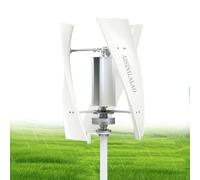 AISINILALAO 220v, Generador Eólico Vertical Portátil de 20000W, 220V, Kit de Generador con Controlador de Carga para Granjas, Carreteras y Zonas Montañosas