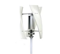 AISINILALAO 48v, Kit de generador de turbina eólica de Eje Vertical de Baja Ruido de 20000W, 12V/24V/48V para Techo de casa, diseño de 3 aspas con Controlador MPPT para energía doméstica