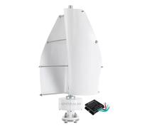 AISINILALAO Aerogenerador de 2 aspas en Espiral de 2000 W, 12 V, 24 V y 48 V, con imán Permanente de bajo Ruido y Controlador MPPT, para viviendas, Barcos y alumbrado público (220 V),24v