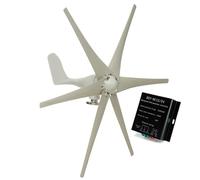 AISINILALAO Generador de energía eólica Horizontal Vertical 20000W trifásico CA 6 Palas 12V 24V 48V 220V Generador de turbina eólica Horizontal Molino de Viento Kit Completo para el hogar,220v