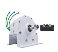 AISINILALAO Generador de imán Permanente sin Engranajes 6000w 12v-220v, con Base Generador de turbina eólica de energía Libre Motor con rectificador Adecuado para turbinas hidráulicas/eólicas,48V