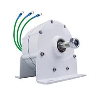 AISINILALAO Generador de imanes permanentes trifásico de 1500W-3000W, 220V 48V 24V 12V, alternador AC de imán Permanente sin Engranajes y a Bajas RPM con Base para turbina eólica y de Agua,24V