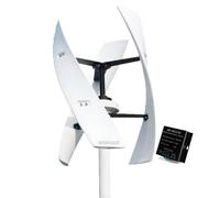 AISINILALAO Generador Solar Portátil, 12 V-220 V 2000 W De Bajo Ruido AC 3 Palas Generador De Turbina Eólica con Controlador MPPT, para El Hogar, Barcos, Alumbrado Público (Blanco),24v