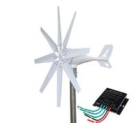AISINILALAO Generadores Eólicos Verticales Pequeños de 3000W-4500W 12V 24V 48V Controladores de Carga Eólica MPPT Molinos de Viento Portátiles Instalación Fácil (10 Aspas),220v