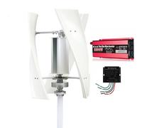 AISINILALAO Kit de Generador de Turbina Eólica 2200W 12V 24V 48V Opcional | Con 3 Aspas, Con Controlador De Carga, Generador Eólico Para Sistema Híbrido Solar Eólico
