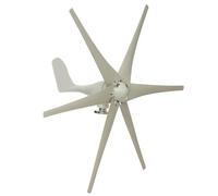 AISINILALAO Kit De Generador De Turbina Eólica De 3000W 6 Hojas 12V 24V 48V 220V Generador Eólico De Molino Eólico Al Aire Libre para Uso Doméstico con Controlador para Sistema Eólico Solar,12v